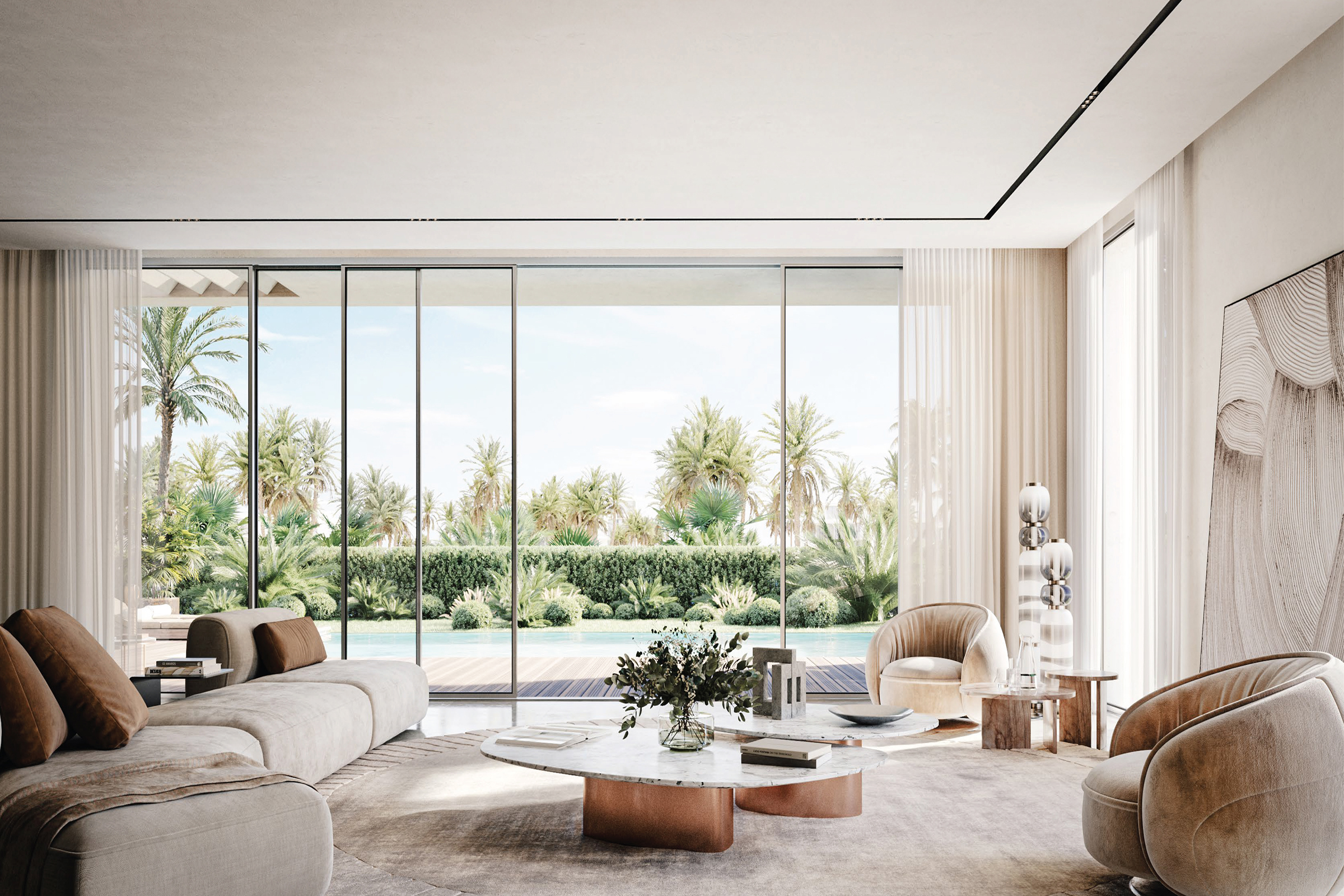 Lagoon-front Villa in Desirable District