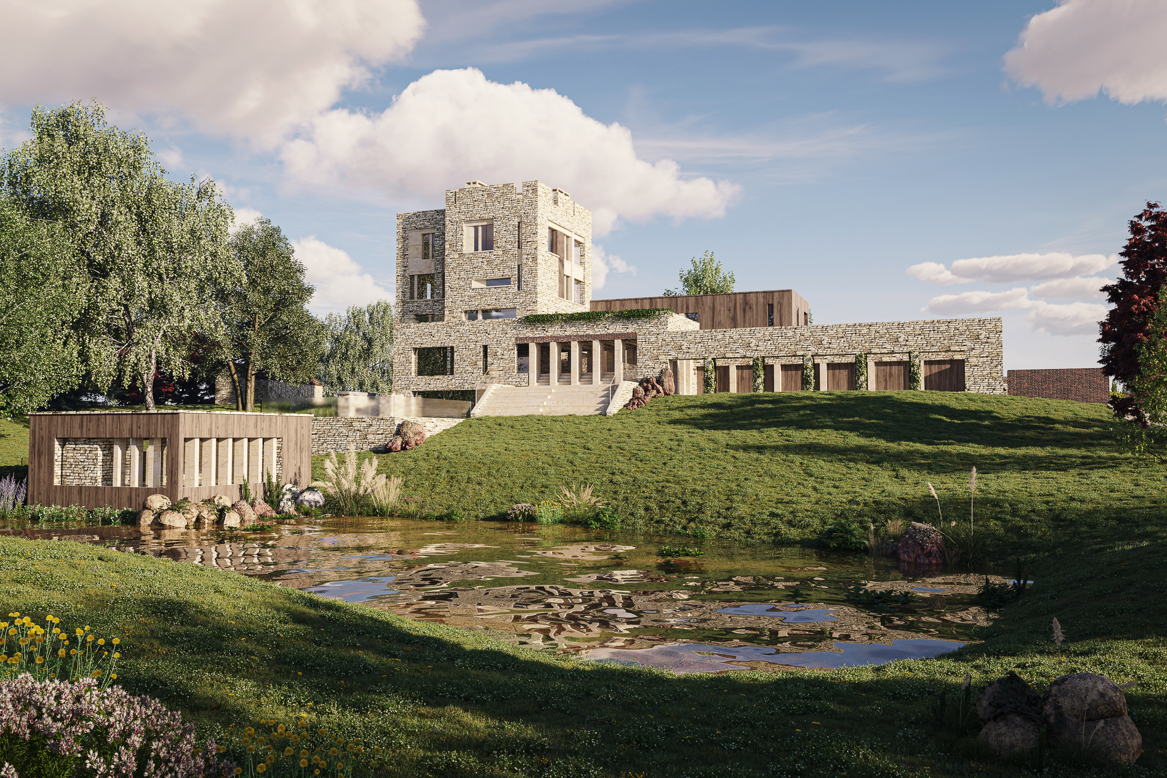 A majestically modern castle, the first to be built in the UK in 100 years
