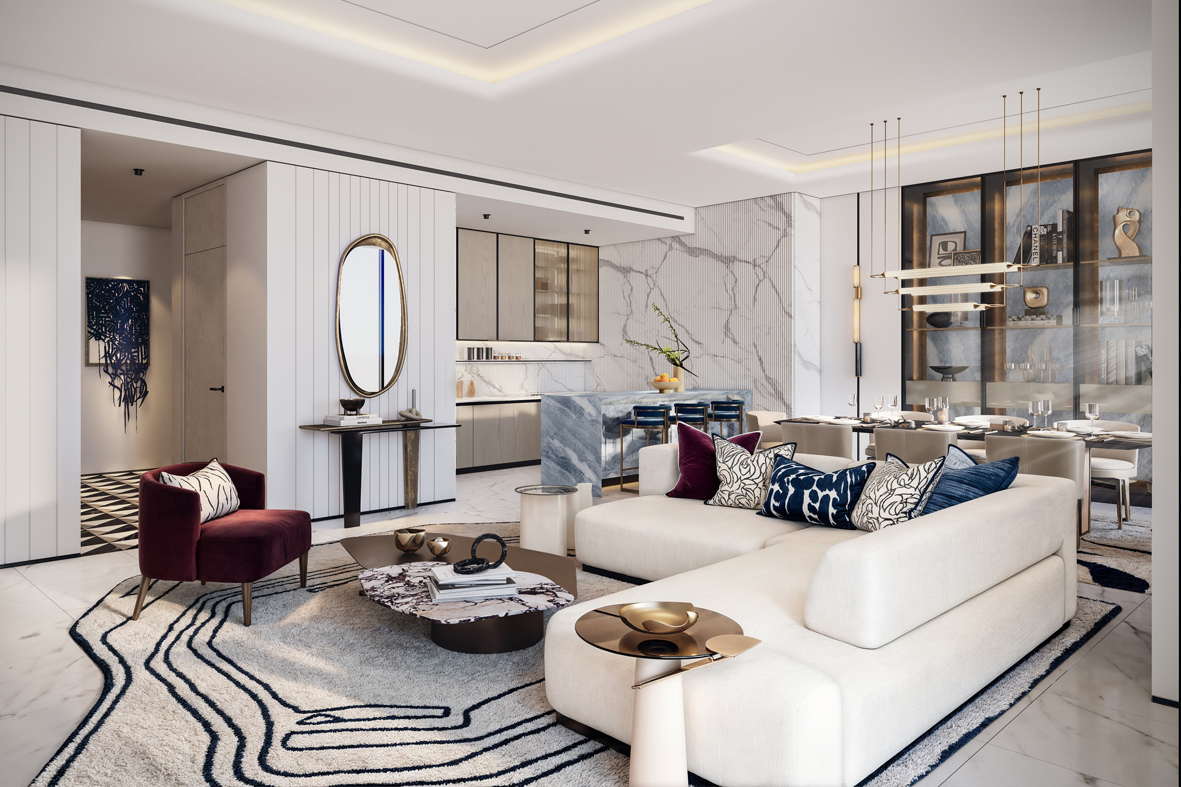 Stylish Apartment with Views of the City