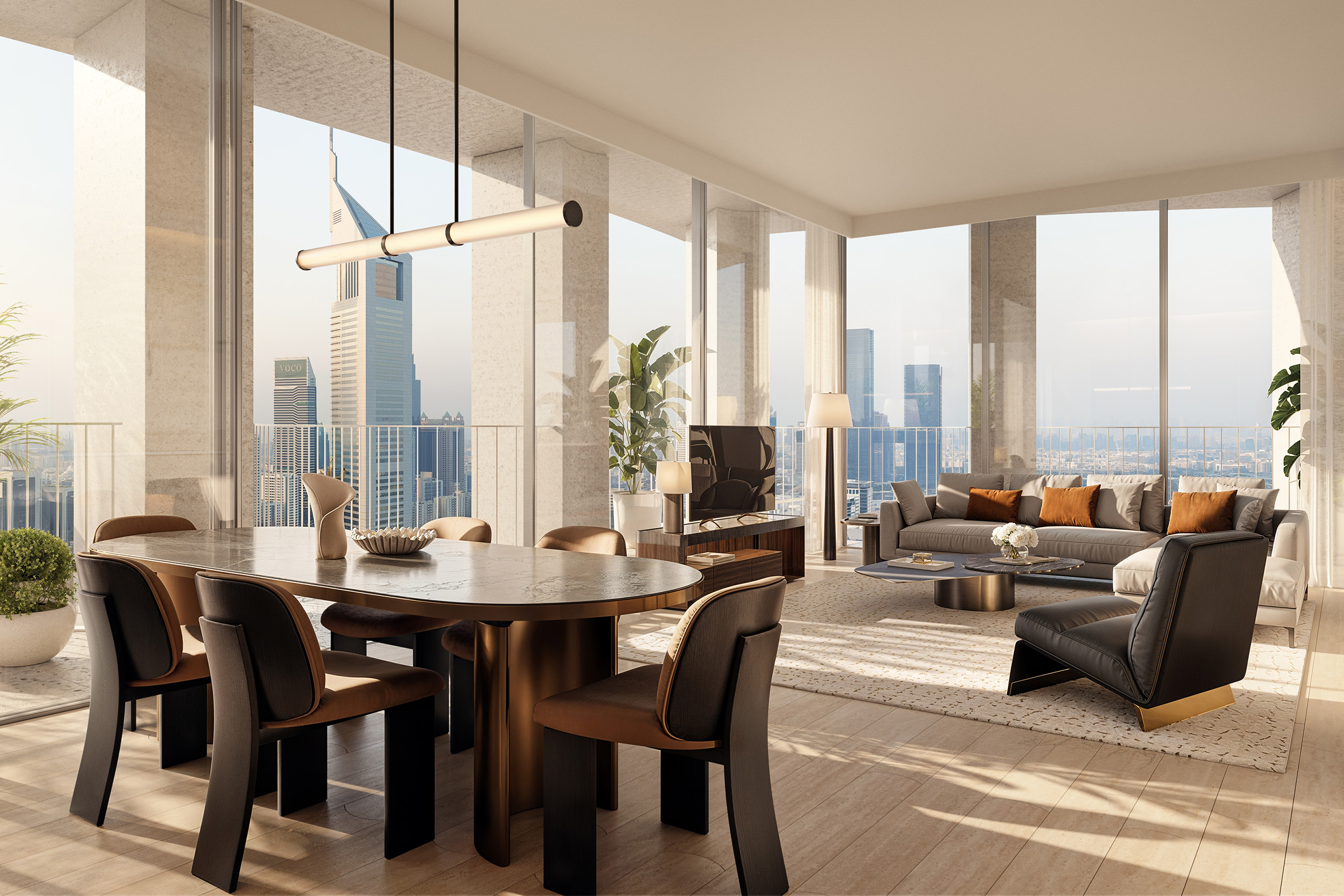 Apartment in Za’abeel with Wraparound Terrace