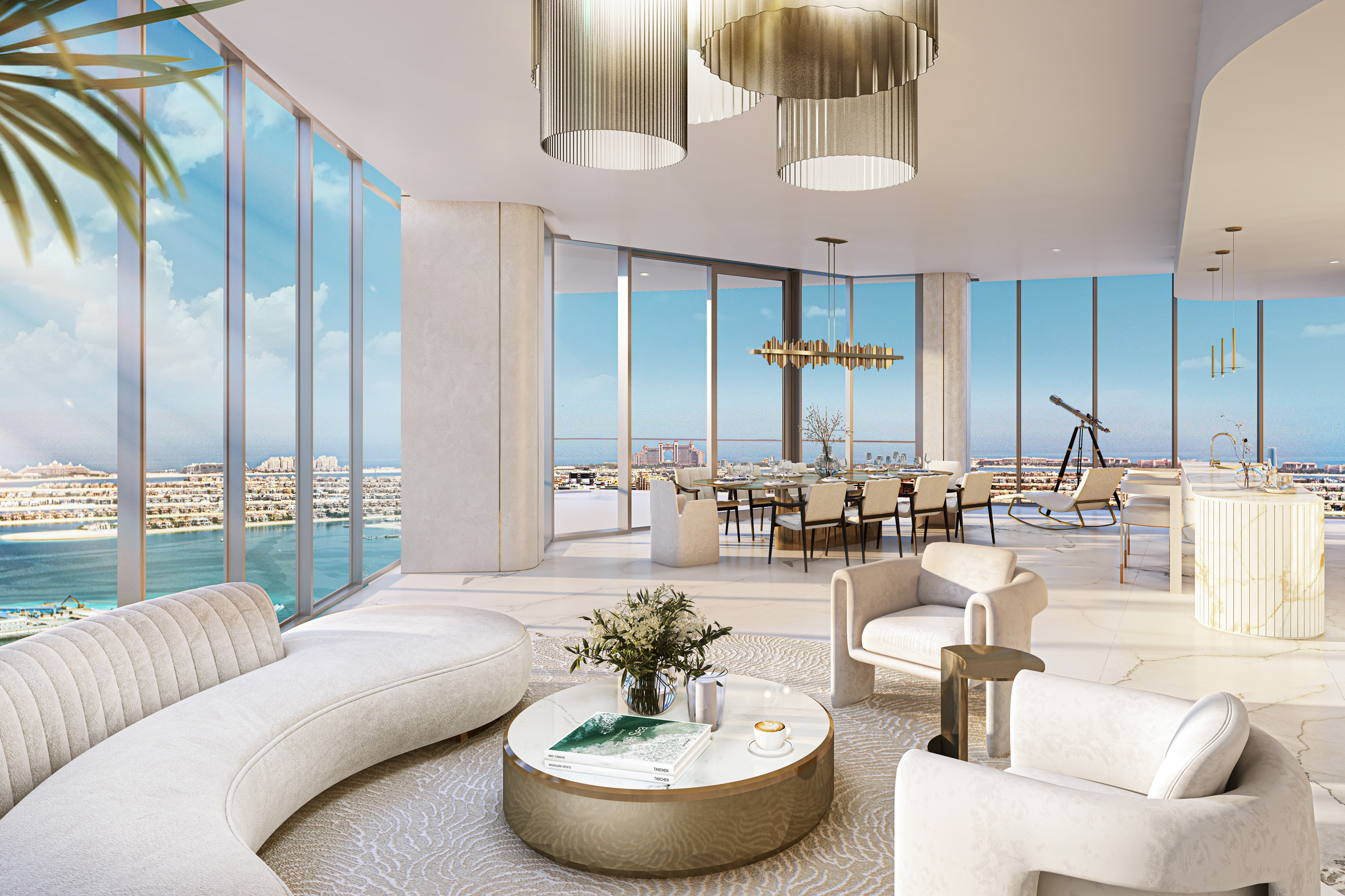 Palm-Facing Apartment with Panoramic Views