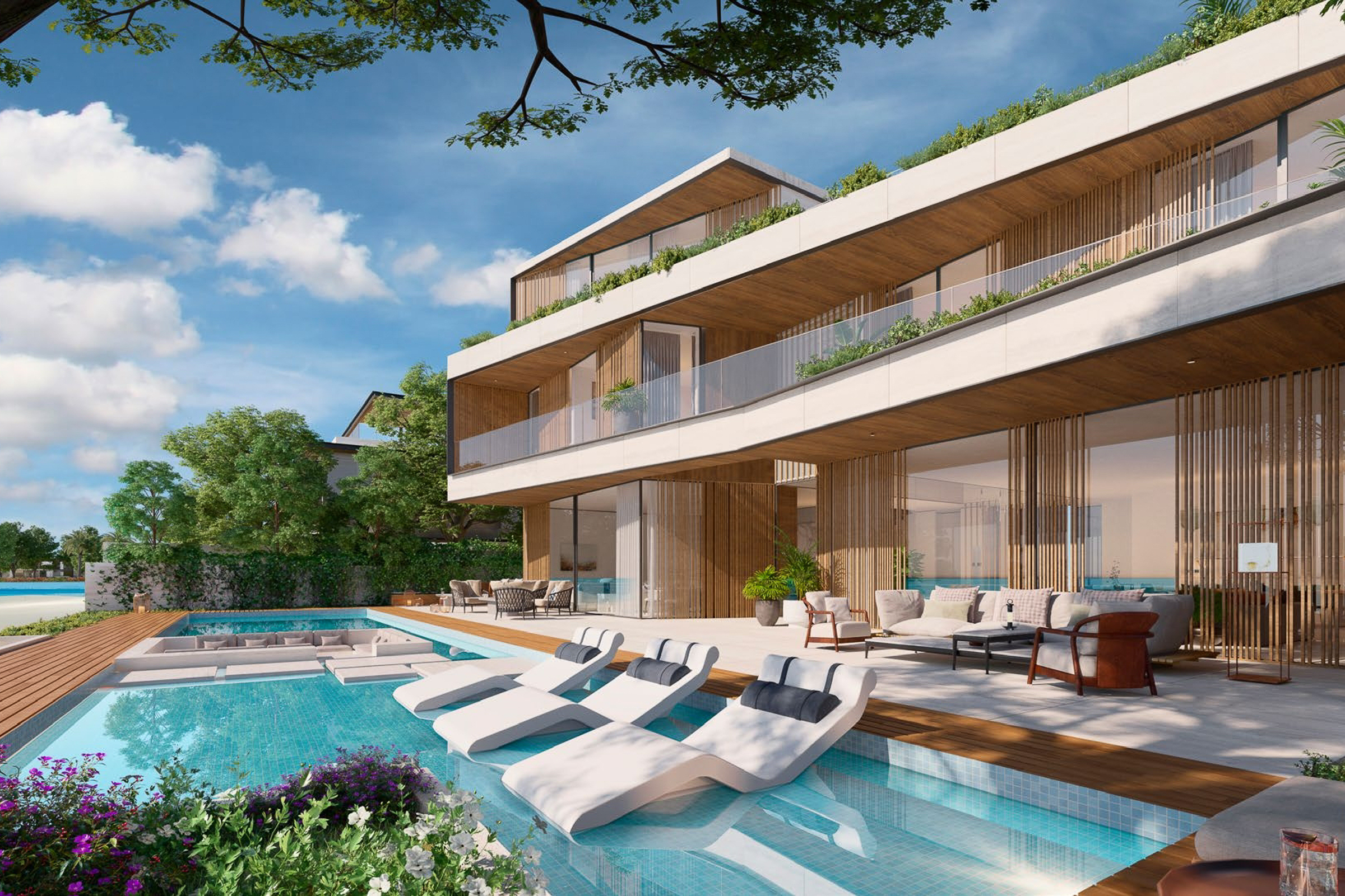 Contemporary Waterfront Villa in Tilal Al Ghaf