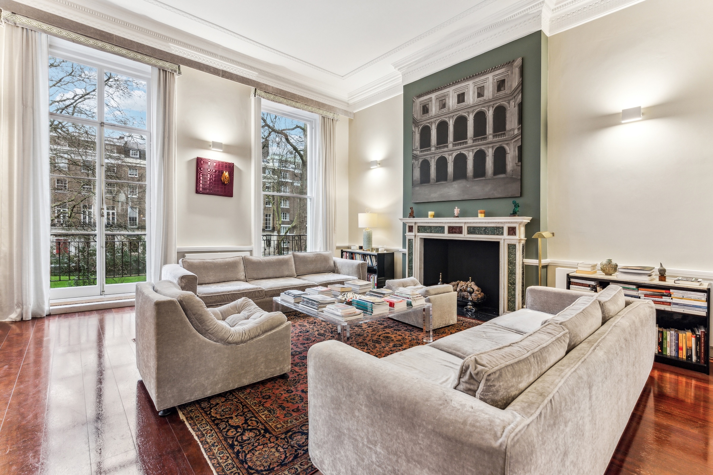 A rarely available duplex overlooking Bryanston Square