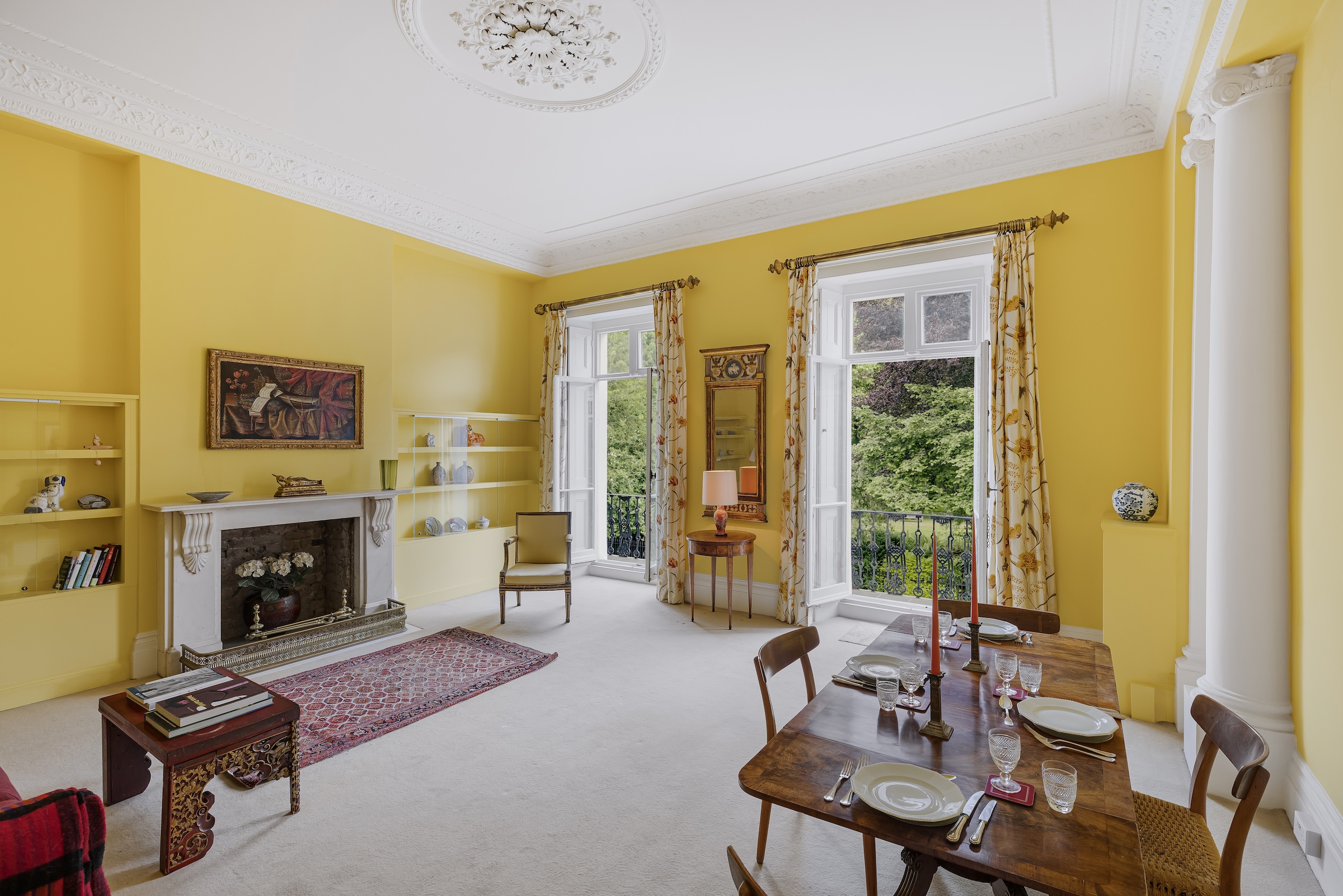 A rarely available two-bedroom apartment on the first floor of a period building