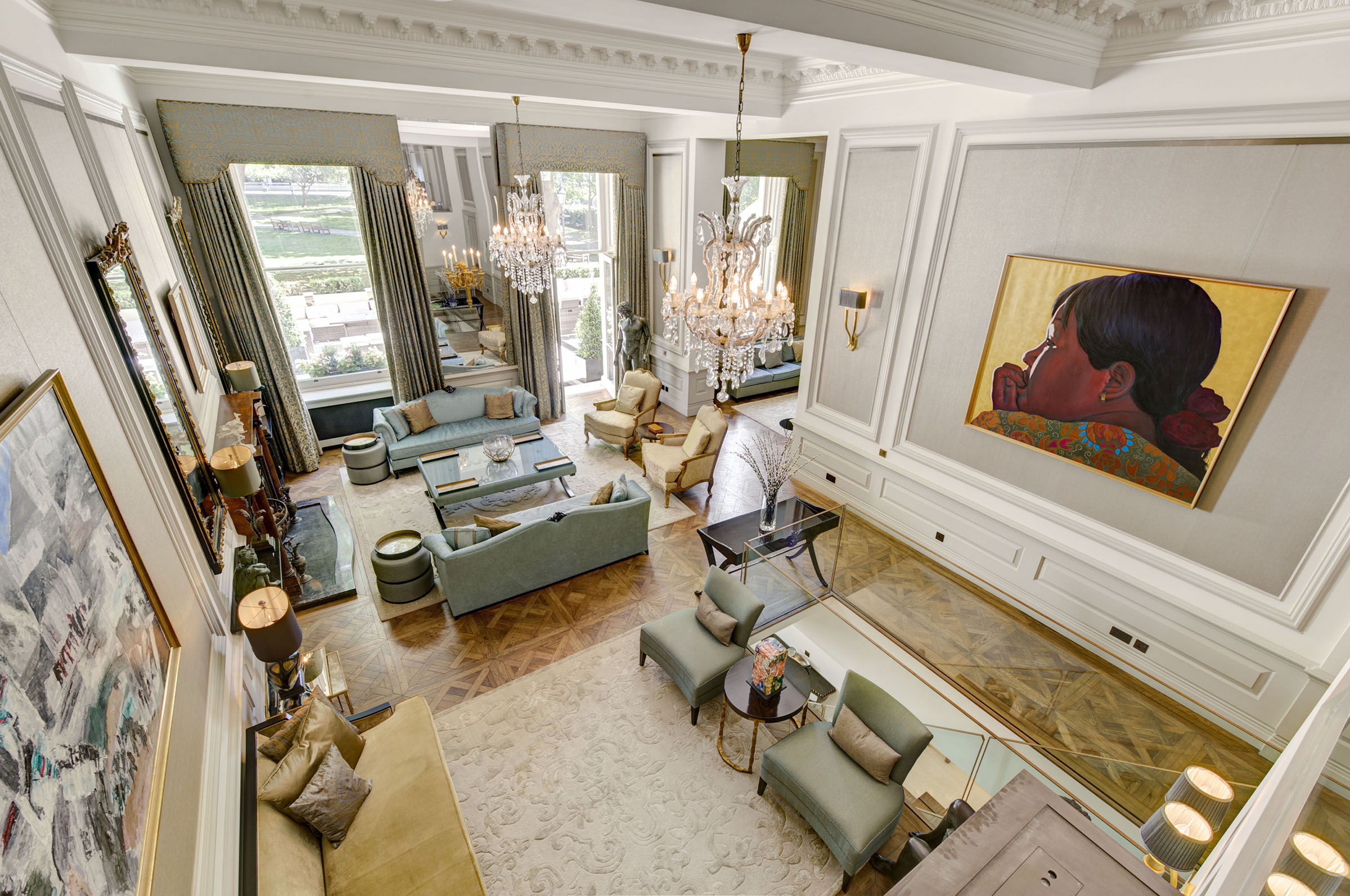 A majestic stucco-fronted home on Princes Gate