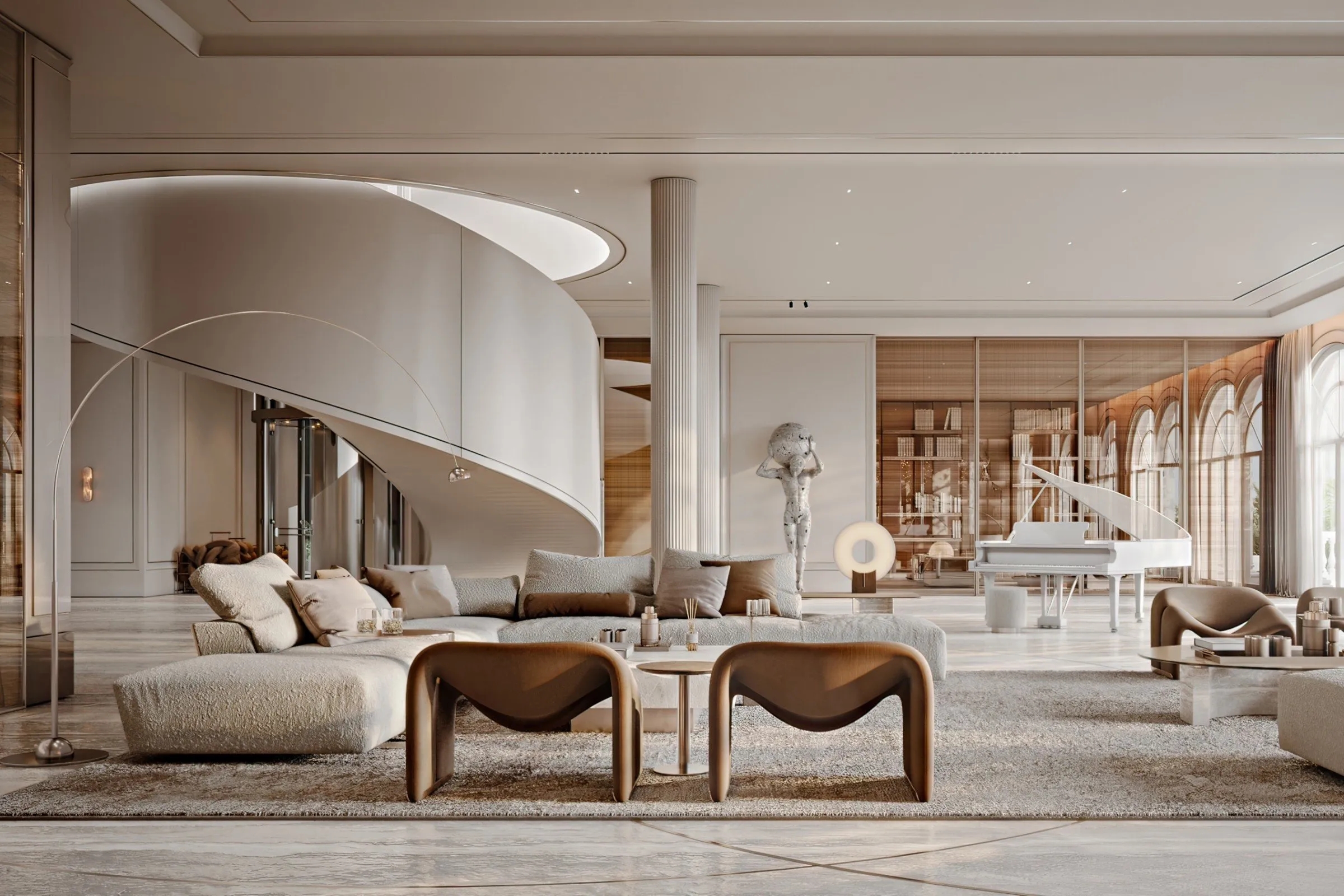 Expansive Triplex Penthouse in Raffles Palm Jumeirah